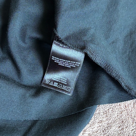 Anthropology Maeve black Stretch Off The Shoulder Ruffle Swing Dress size M - Picture 8 of 8